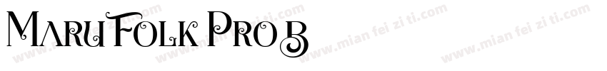 Maru Folk Pro B字体转换